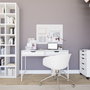 Hanah Home Duru 1600-47 Escritorio de Estudio Blanco